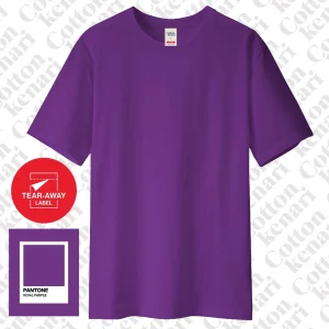 kaos basic royal purple [ cotton combed 30s oeko tex] kaos polos cotton kenari