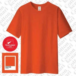 kaos basic orange [ cotton combed 30s oeko tex]| kaos polos cotton kenari |