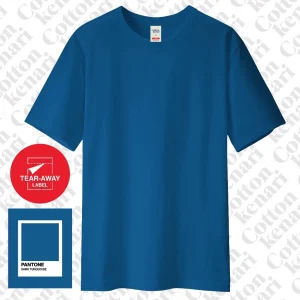 kaos basic dark turqoise [ cotton combed 30s oeko tex] kaos polos cotton kenari