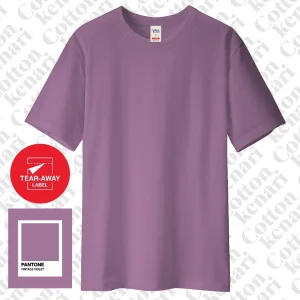 kaos basic vintage violet [ cotton combed 30s oeko tex] kaos polos cotton kenari