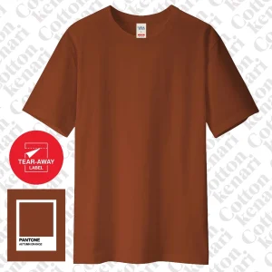 kaos basic autumn orange [ cotton combed 30s oeko tex]| kaos polos pria cotton kenari