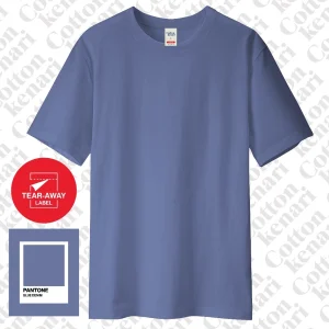 kaos basic blue denim [ cotton combed 30s oeko tex ] | kaos polos cotton kenari